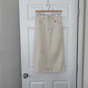 Cream skirt